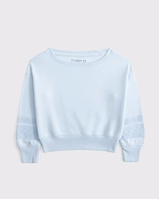 essential off-the-shoulder sweatshirt