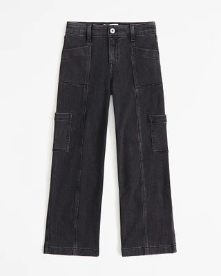 high rise wide leg jeans