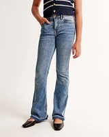 high rise flare jeans