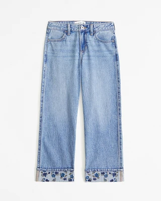 lightweight high rise relaxed ankle jeans