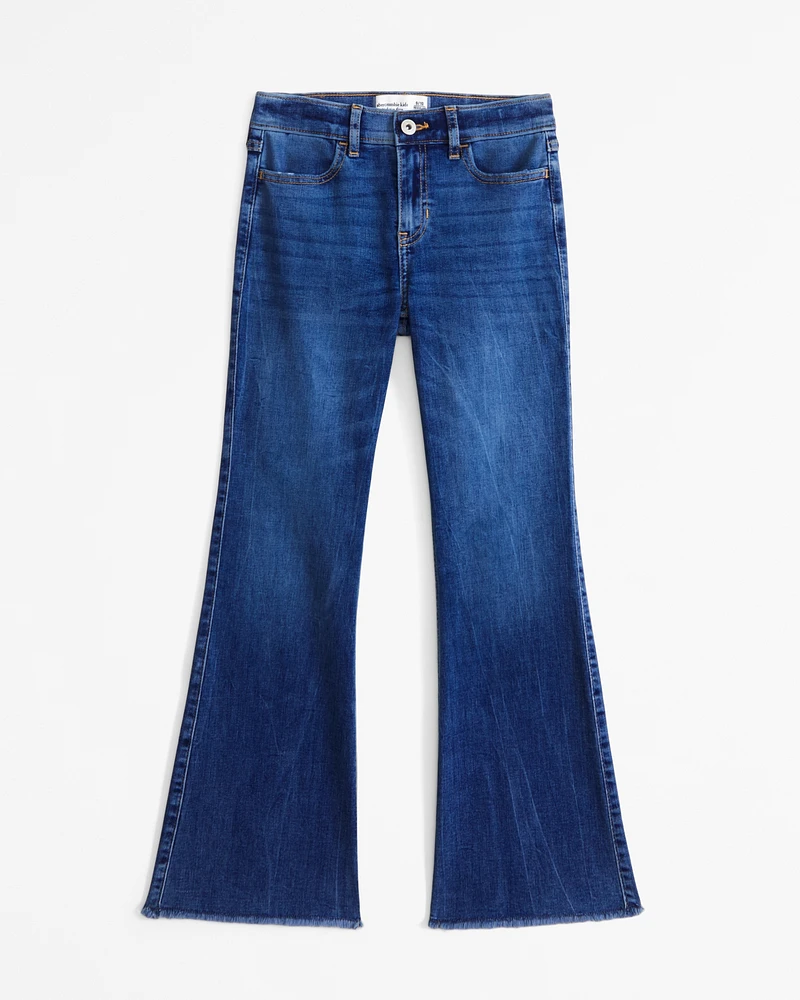 high rise flare jeans