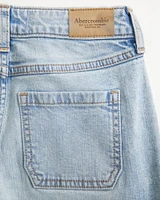 high rise barrel jeans