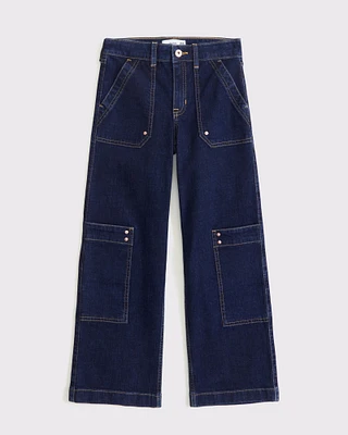 high rise wide leg jeans