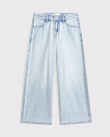 lightweight low rise ultra baggy jeans