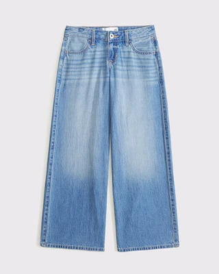 lightweight low rise ultra baggy jeans