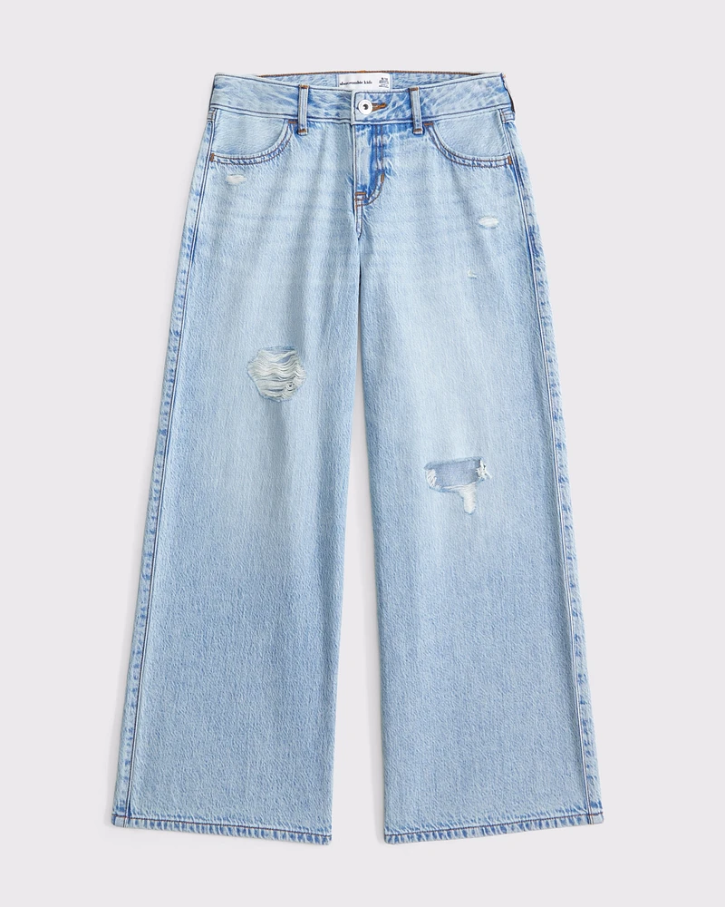 low rise ultra baggy jeans