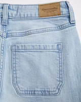 high rise barrel jeans