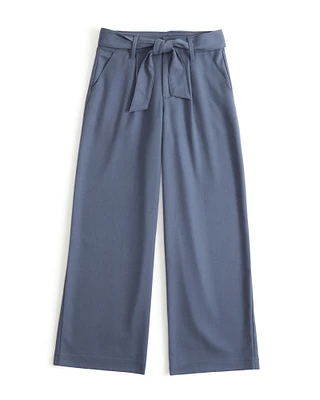 high rise wide leg trousers