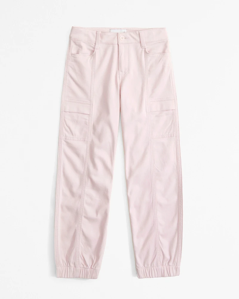 knit twill utility joggers