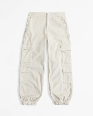 low rise baggy cargo joggers