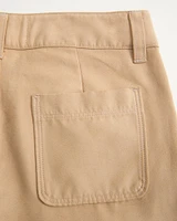 faux suede ultra wide leg pants