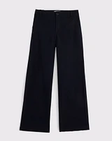 high rise wide leg uniform pants
