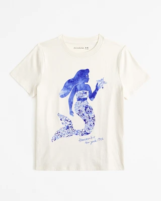 oversized graphic logo tee