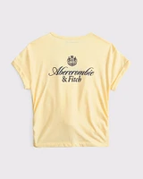 knot-front logo tee