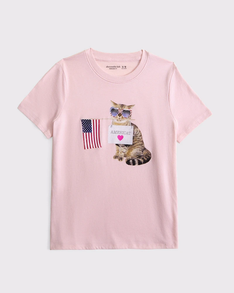 oversized imagery graphic tee