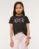 twist-back graphic tee
