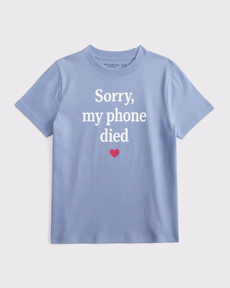 oversized quote graphic tee