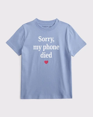 oversized quote graphic tee