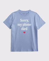 oversized quote graphic tee