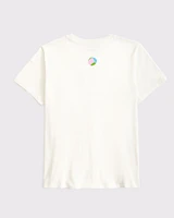 oversized volleyball graphic tee