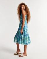 tiered midi dress