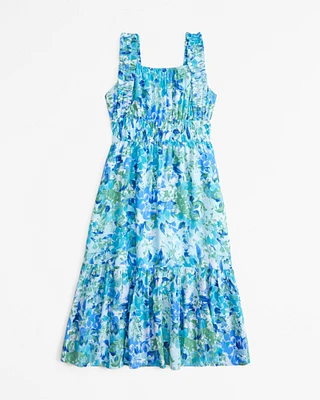 tiered midi dress