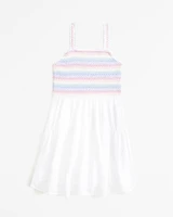 kids pride smocked mini dress