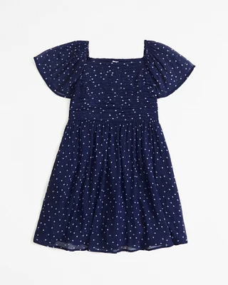 emerson flutter sleeve mini dress