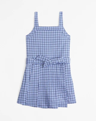 pleated layerable skort