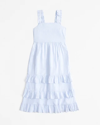 tiered maxi dress
