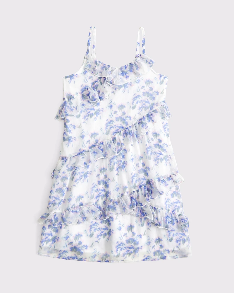 ruffle mini dress