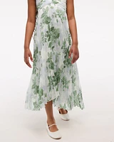 the a&f giselle pleated maxi dress