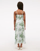 the a&f giselle pleated maxi dress