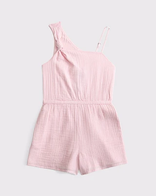 gauzy asymmetrical romper