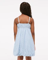 sequin bubble hem mini dress
