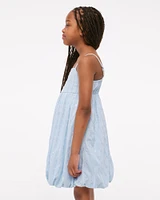sequin bubble hem mini dress