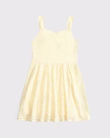 lace mini dress
