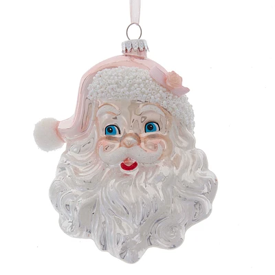 Kurt S. Adler Pink Santa Head Ornament