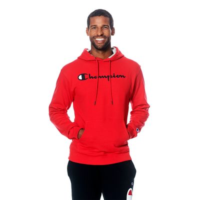 Mens Champion(R) Powerblend Graphic Pullover Hoodie