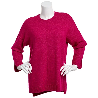 Womens Vince Camuto Solid Long Sleeve Crewneck Pullover