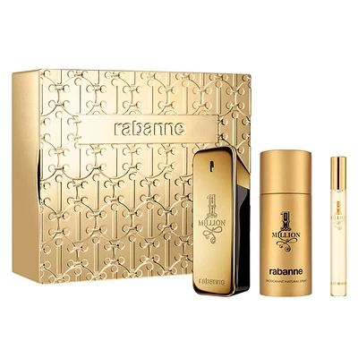 Rabanne 1 Million Eau de Toilette 3pc. Gift Set - $188 Value