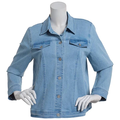 Petite Alfred Dunner Super Stretch Denim Jacket