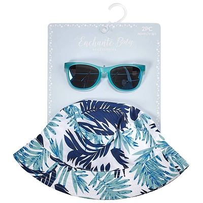 Toddler Boy Enchante Novelty Tropical Sunhat & Sunglasses