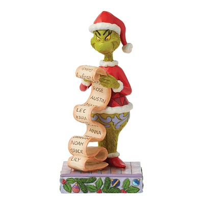 Jim Shore Grinch Naughty/Nice List Christmas Figurine