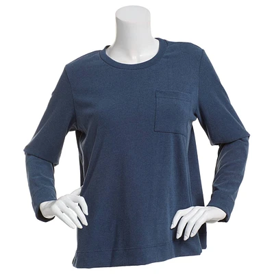 Womens Hasting & Smith Long Sleeve Patch Pocket Tee