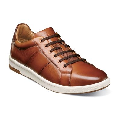 Mens Florsheim Crossover Lace To Toe Fashion Sneakers - Cognac