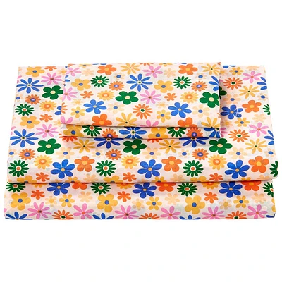 Ashley Cooper(tm) Bedding Essentials Dahlia Floral Sheet Set
