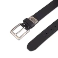 Genuine Dickies Men's 38 mm Industrial Strength Black Leather Belt