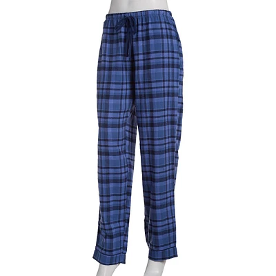 Womens Sun Moon & Stars Plaid Flannel Pajama Pants