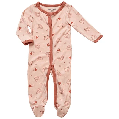 Baby Girl (NB-9M) baby views(R) Hearts & Rainbow Sleeper